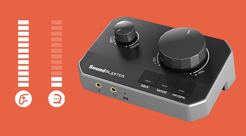 Sound Blaster G8 Hi-Res Gaming USB DAC with Dual USB Audio Mixing